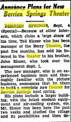 Berry Theatre - Sep 4 1945 Article Changing Hands (newer photo)